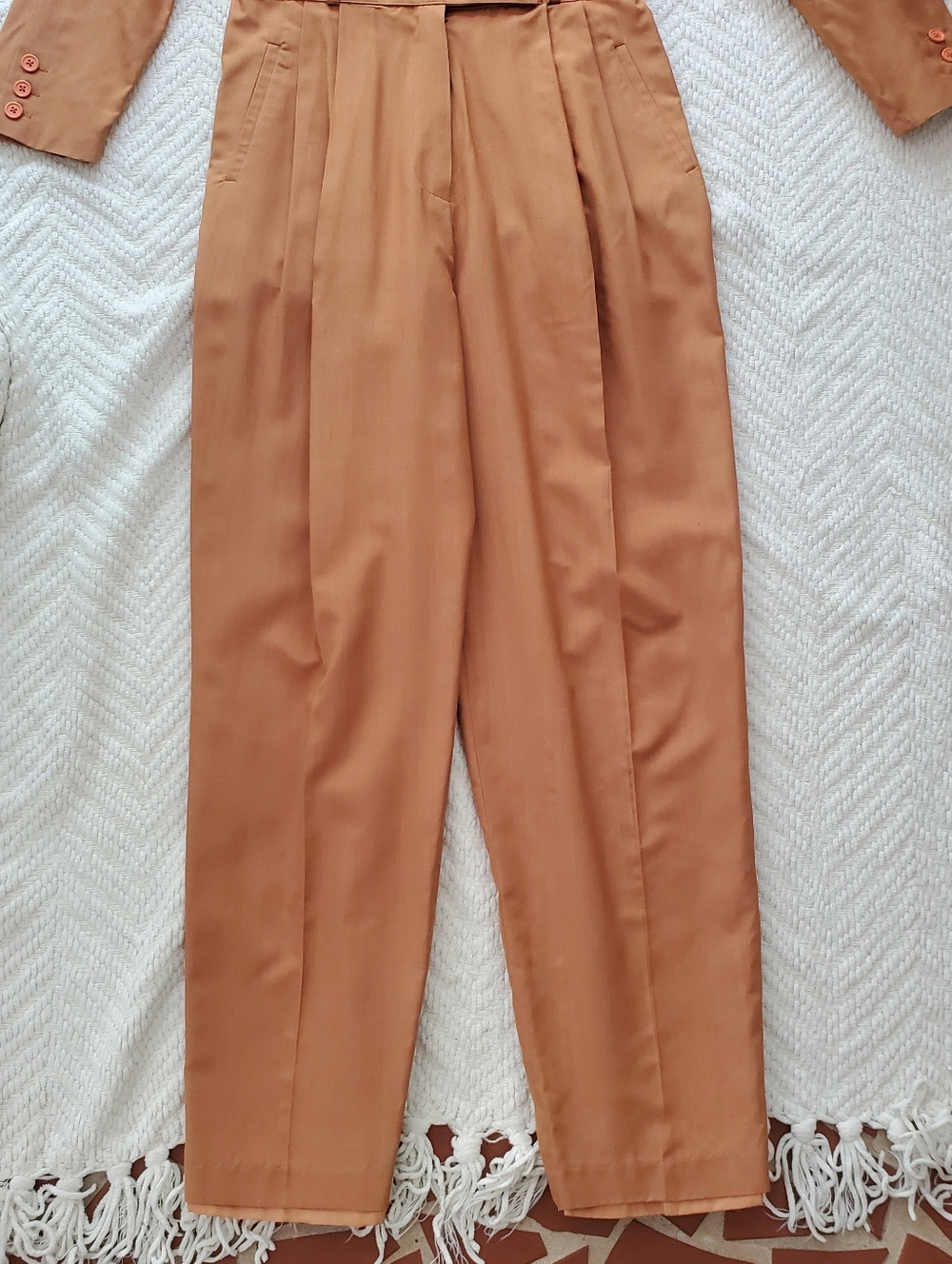 📣FLASH SALE!📣 Vintage Pia Rucci 100% Silk Tailored Power Jumpsuit 80s 90s - Picture 10 of 15